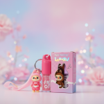 برق لب حرارتی طرح لبوبو مدل Hold Morning به همراه آویز عروسکی